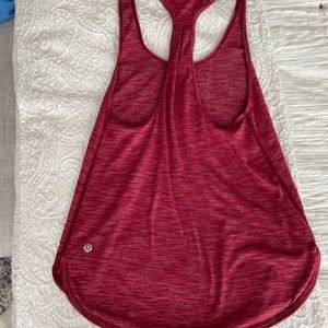 Lulu red heather tank size 2